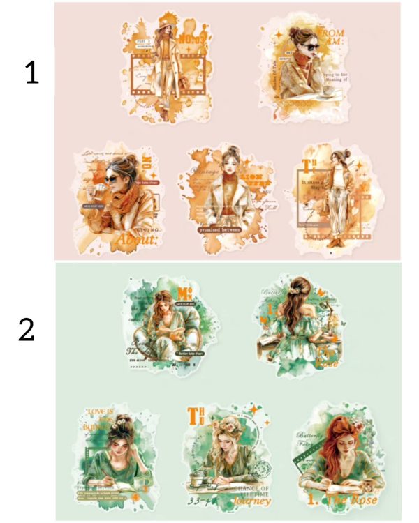 استیکر طلاکوب Greetings backwards - Image 9