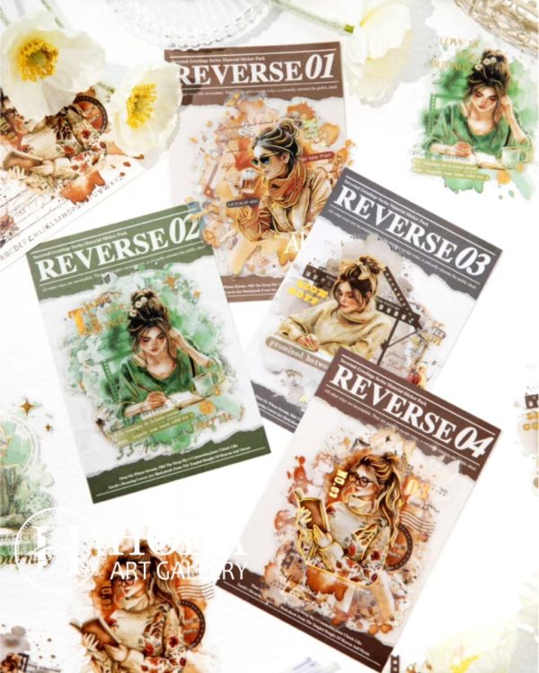 استیکر طلاکوب Greetings backwards - Image 11