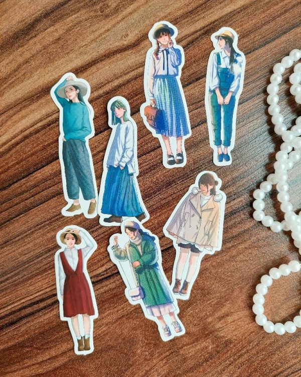 استیکر دختر Cold season - Image 2