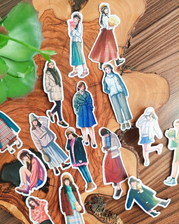 استیکر دختر Cold season - Image 6