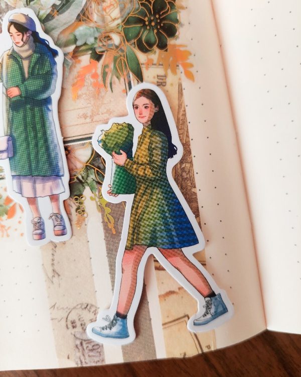 استیکر دختر Cold season - Image 5