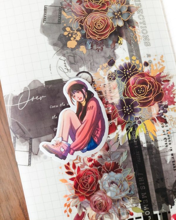 استیکر دختر Cold season - Image 3