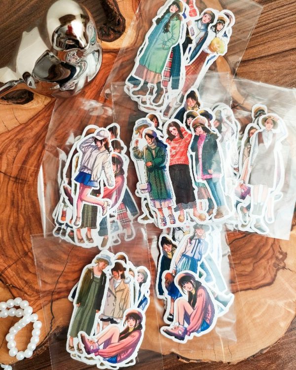 استیکر دختر Cold season - Image 8