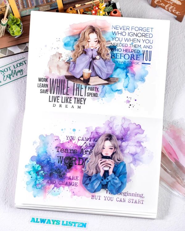 استیکر daily life of a girl - Image 2