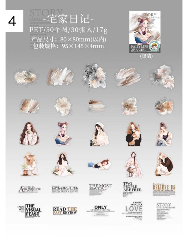 استیکر daily life of a girl - Image 13