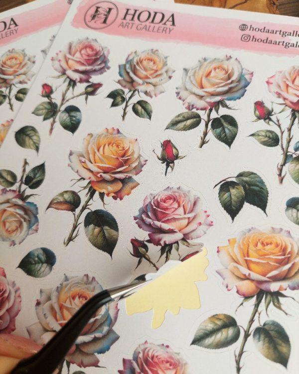 استیکر Pink Rose - Image 2