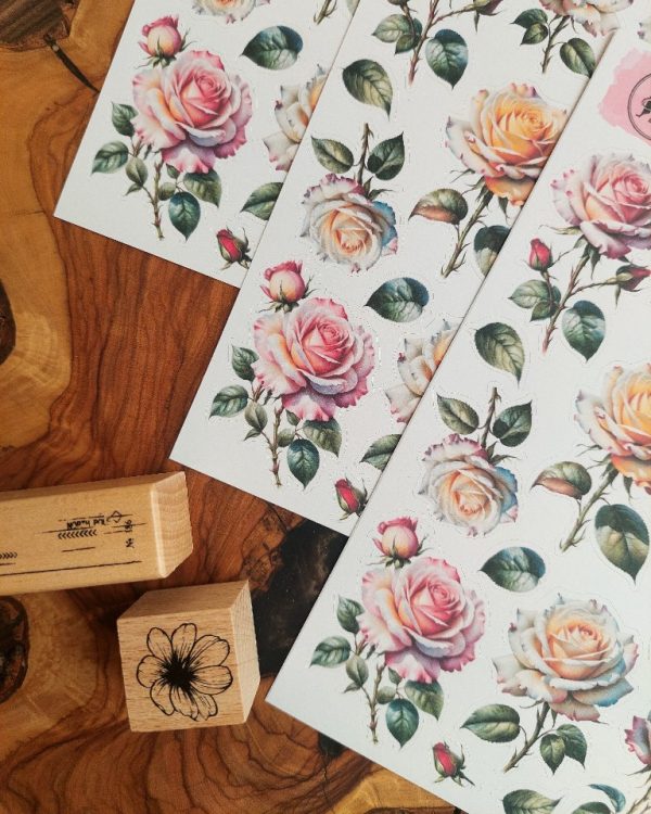 استیکر Pink Rose - Image 5