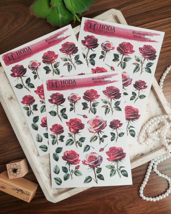 استیکر Red Rose - Image 6