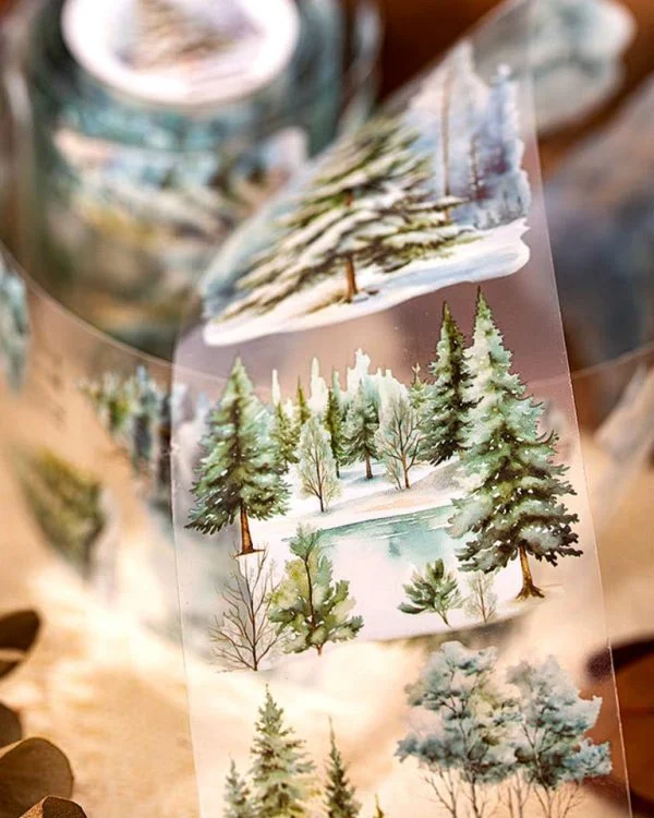 چسب واشی Trees and forest - تصویر 6