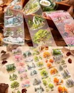 چسب واشی Trees and forest - تصویر 3