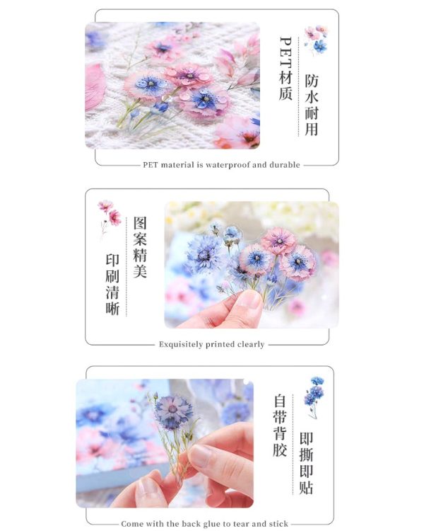 جعبه استیکر Four seasons of flowers - Image 8