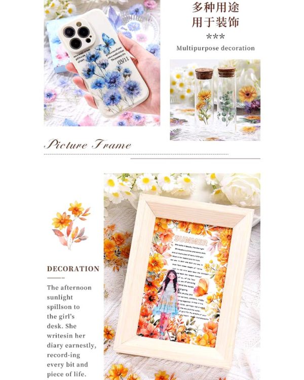 جعبه استیکر Four seasons of flowers - Image 5