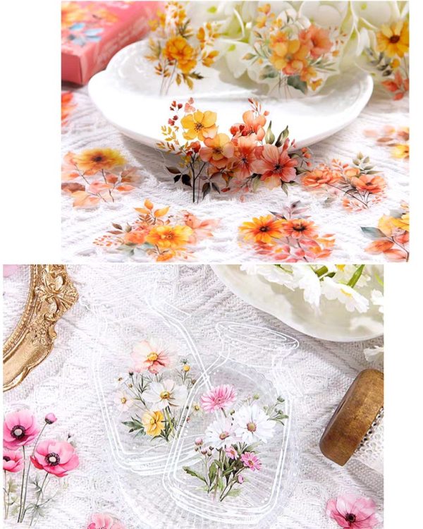 جعبه استیکر Four seasons of flowers - Image 7