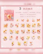 جعبه استیکر Four seasons of flowers - Image 11