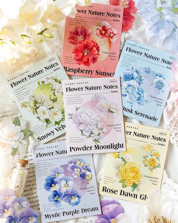 استیکر Flower Nature Letters - Image 2