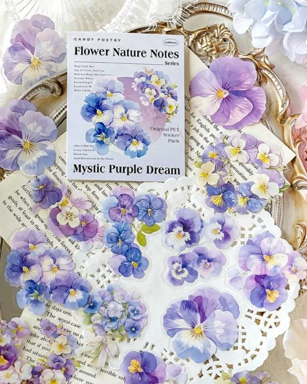 استیکر Flower Nature Letters - تصویر 7