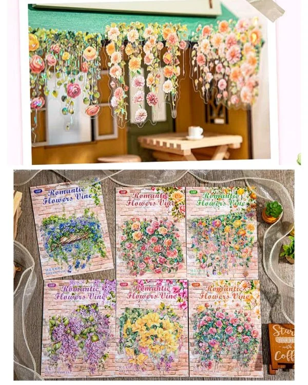 استیکر Romantic Flower vine - تصویر 6