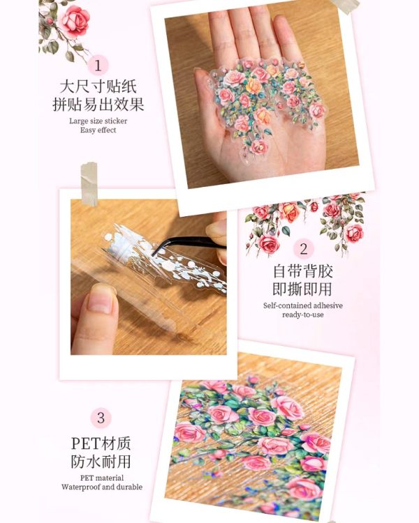 استیکر Romantic Flower vine - Image 4