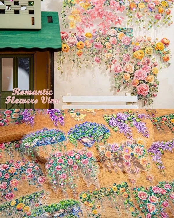 استیکر Romantic Flower vine - تصویر 8
