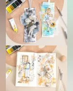 کتابچه استیکر A watercolor album - تصویر 11