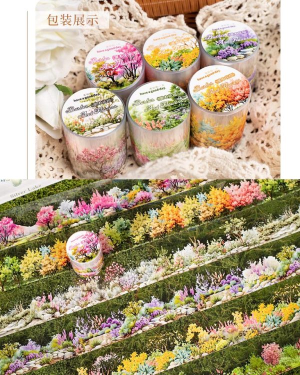 چسب واشی Bushes and flowers - Image 3