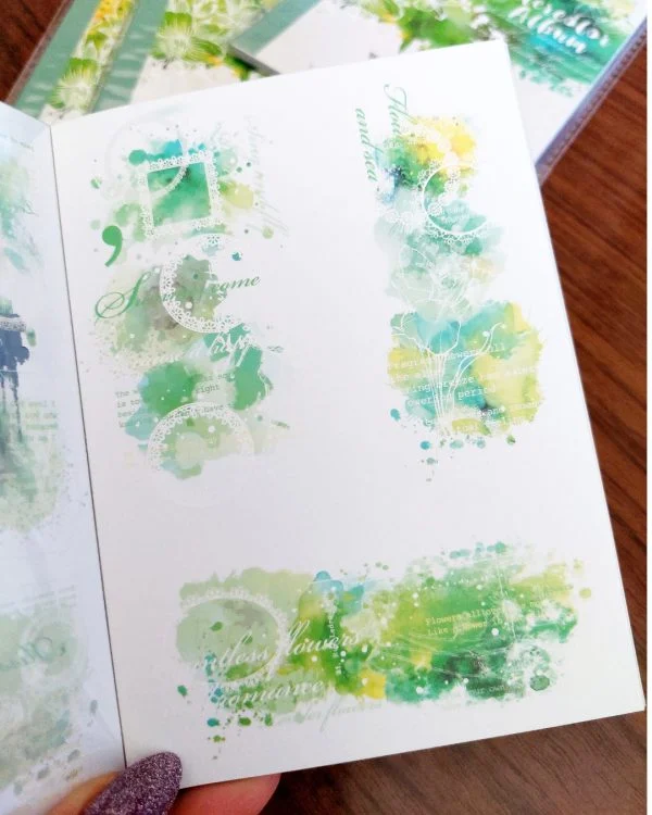 کتابچه استیکر A watercolor album - تصویر 7