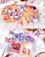 استیکر گل و پروانه butterfly dance and flowering season - Image 8