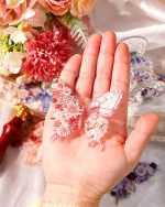 استیکر گل و پروانه butterfly dance and flowering season - Image 6