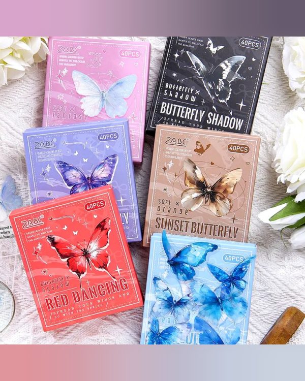 استیکر جعبه ای پروانه Colorful Tweedledum - Image 16