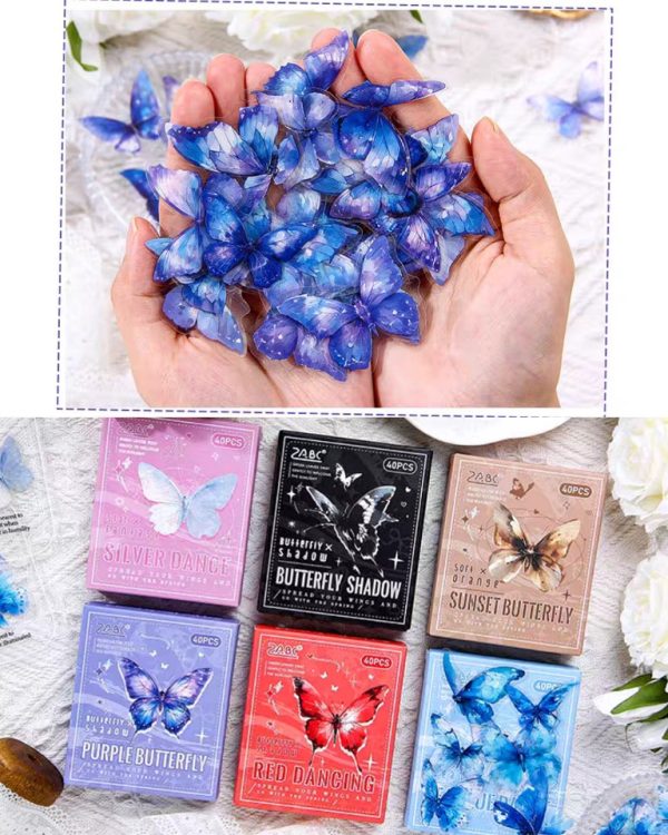 استیکر جعبه ای پروانه Colorful Tweedledum - Image 9