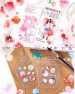 استیکر حباب و لکه آبرنگی Glazed sugar heart - تصویر 10