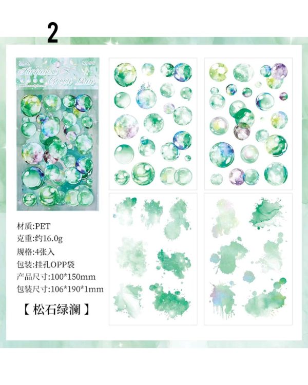 استیکر حباب و لکه آبرنگی Glazed sugar heart - Image 12