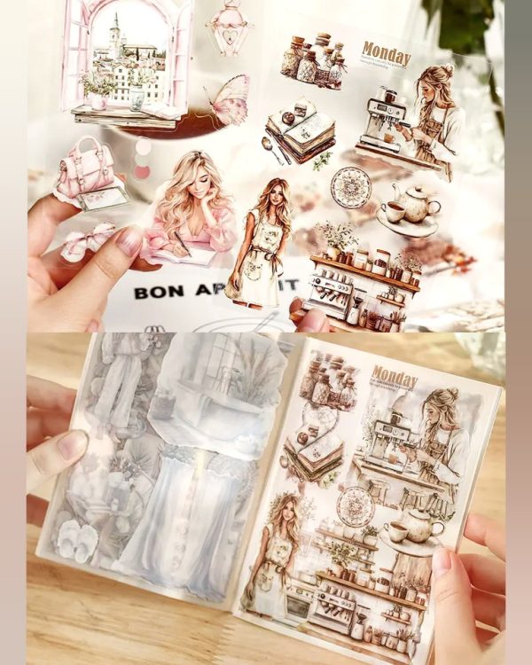 کتابچه استیکر Girl's handbook - Image 6