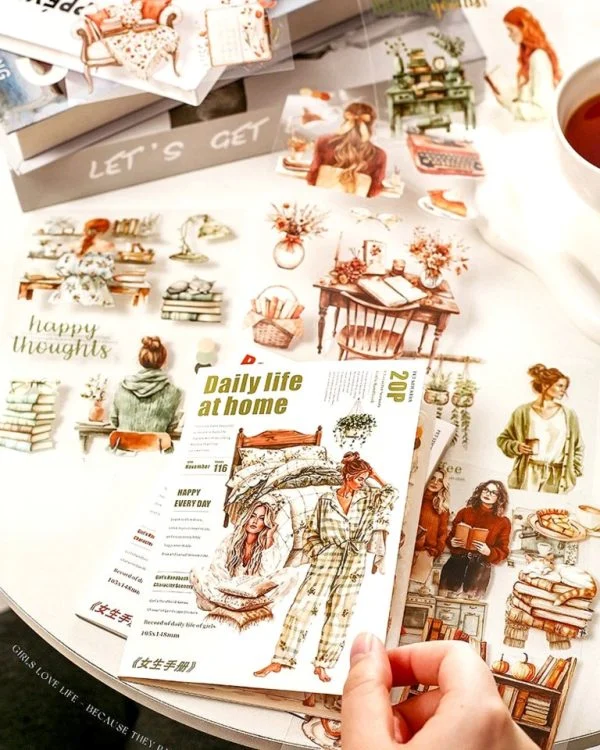 کتابچه استیکر Girl's handbook - تصویر 4