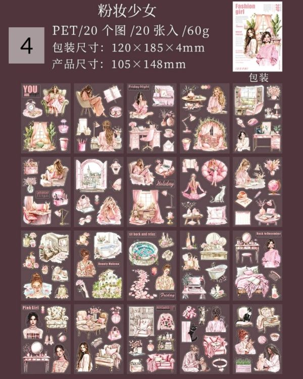 کتابچه استیکر Girl's handbook - Image 14