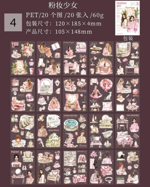 کتابچه استیکر Girl's handbook - تصویر 14