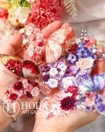 استیکر گل و پروانه butterfly dance and flowering season