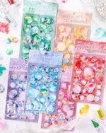 استیکر حباب و لکه آبرنگی Glazed sugar heart