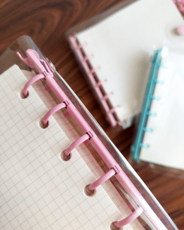 کلاسور شفاف مربعی با کاغذ - Image 4