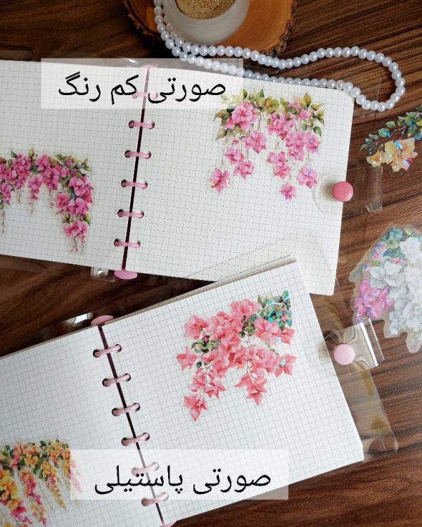 کلاسور شفاف مربعی با کاغذ - Image 10