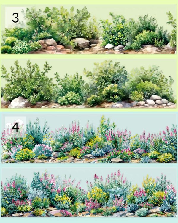 چسب واشی Mountain and wild flowers - Image 11