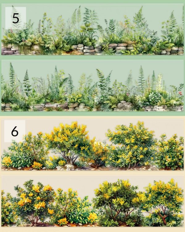 چسب واشی Mountain and wild flowers - Image 12