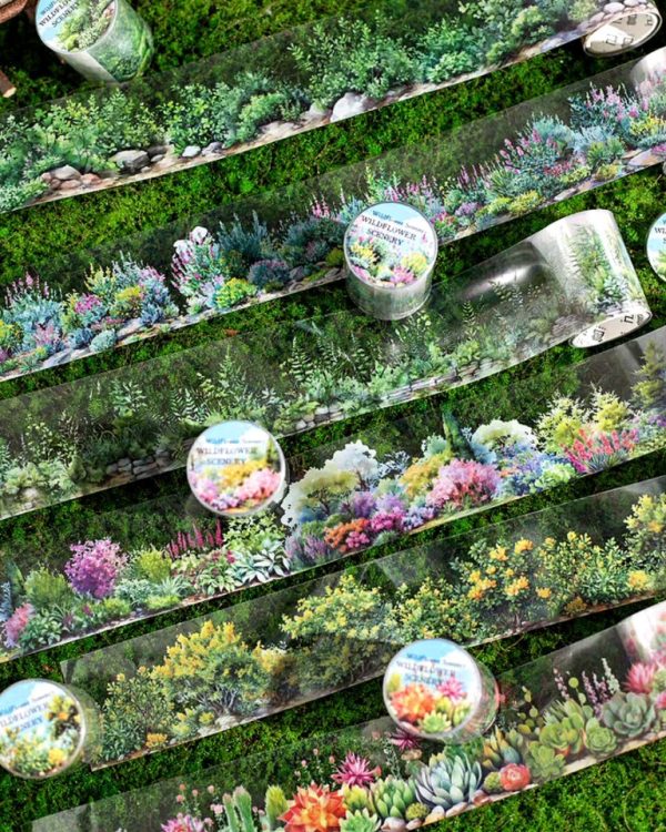 چسب واشی Mountain and wild flowers - Image 3