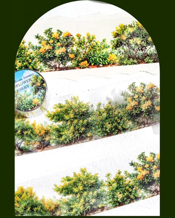 چسب واشی Mountain and wild flowers - Image 9