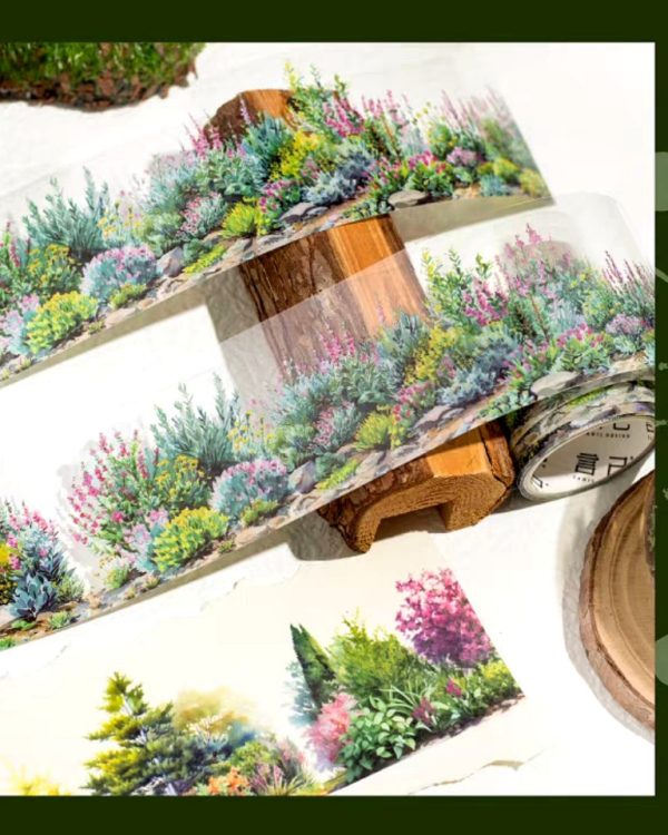 چسب واشی Mountain and wild flowers - Image 6