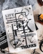 استیکر نگاتیو و فریم میکس آرت Dark elegant flower rhyme - Image 5