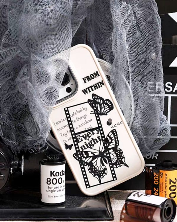 استیکر نگاتیو و فریم میکس آرت Dark elegant flower rhyme - Image 9