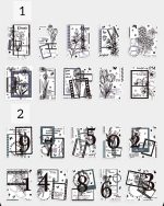 استیکر نگاتیو و فریم میکس آرت Dark elegant flower rhyme - Image 10