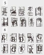 استیکر نگاتیو و فریم میکس آرت Dark elegant flower rhyme - Image 12