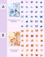 استیکر صدفی Brilliant blue stars - Image 9